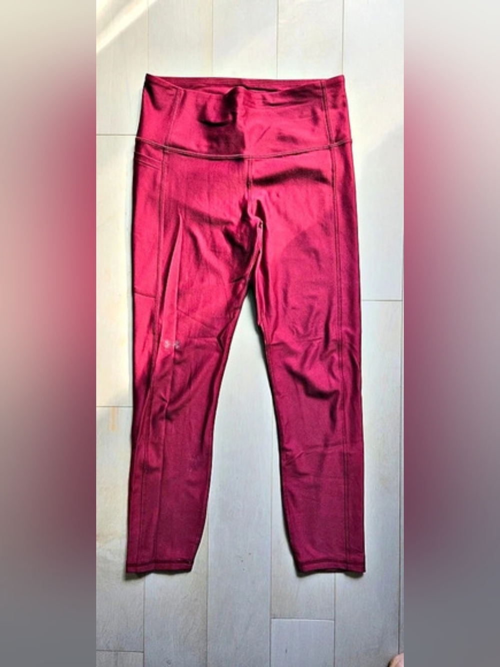 Under Armour HeatGear High-Waisted Ankle Leggings Red